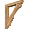 Ekena Millwork Balboa Traditional Rough Sawn Bracket w/ Offset Brace, Western Red Cedar, 6"W x 36"D x 40"H BKT0604X36X40BOA01RWR - alternate 1
